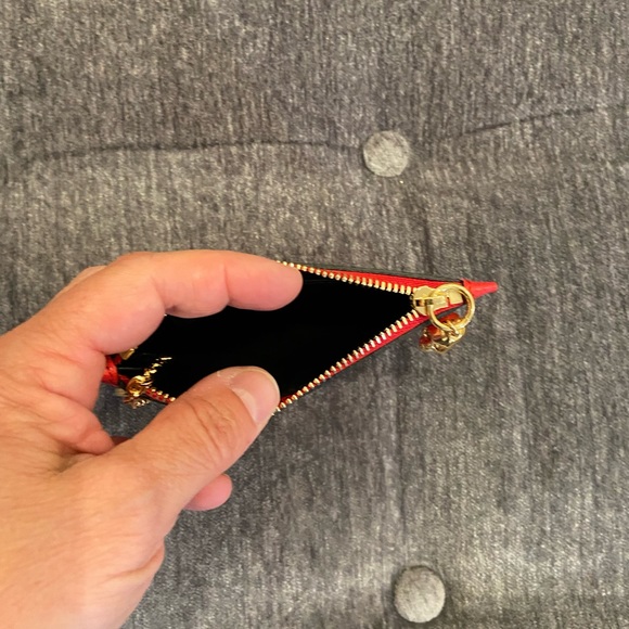 COPY - NWT LUXURY AUTHENTIC RARE Alexander McQueen red pebbled leather Key Ring… - Picture 14 of 17